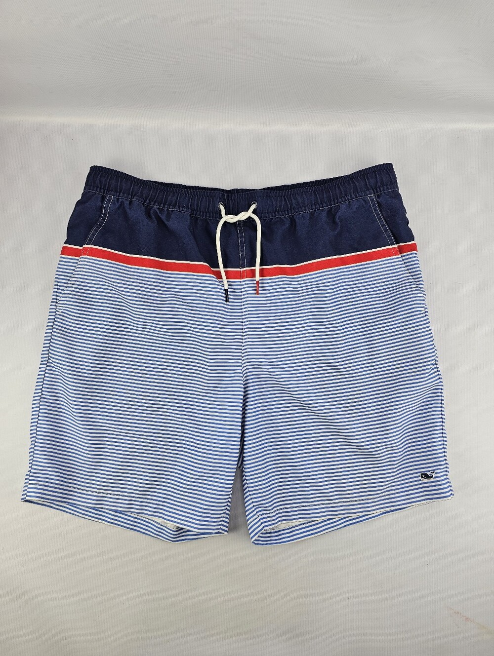 Vineyard Vines Blue Striped Swim Trunks Men's Size Medium